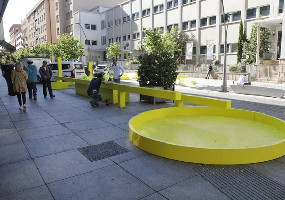 Calle San Pedro de Alcántara, que se transformó en peatonal en el anterior mandato del PP.