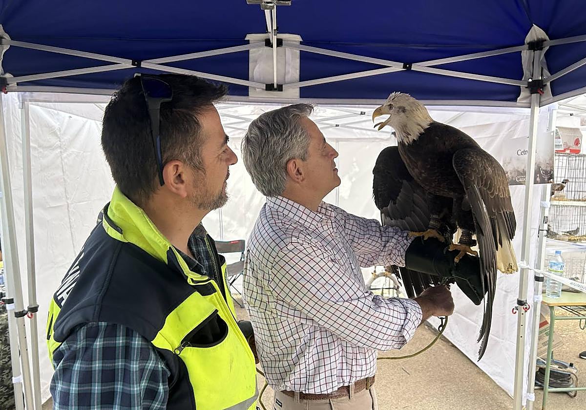 Imagen principal - El IX Día del Cazador Extremeño congregó este fin de semana a miles de personas en Hornachos