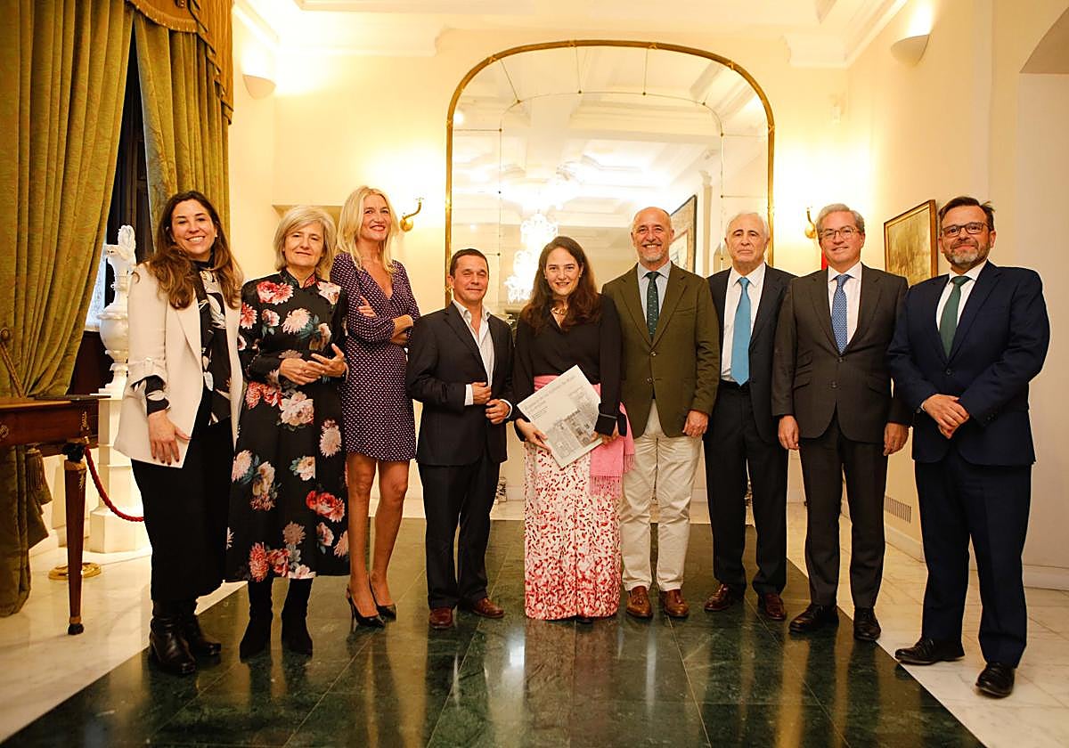 Presentación del libro ayer por la tarde en el Palacio de los Golfines de Abajo.