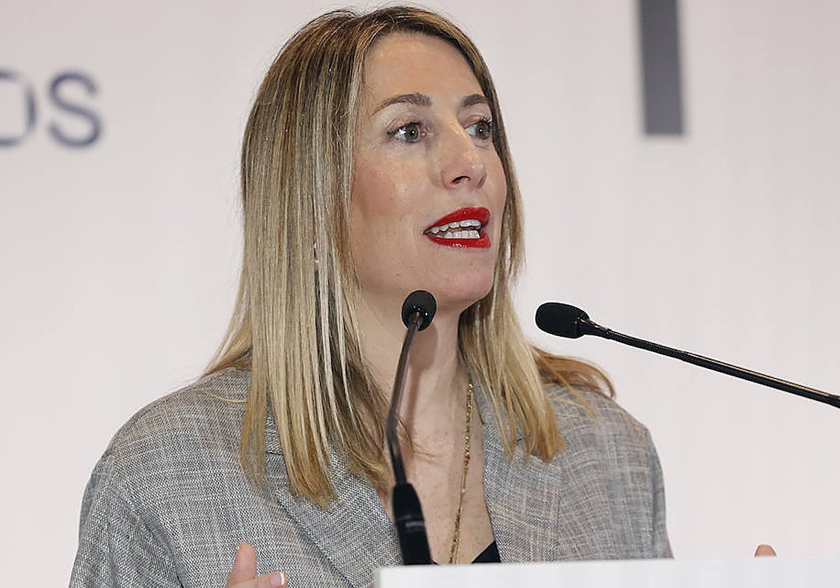 María Guardiola en el Foro ABC en Madrid.