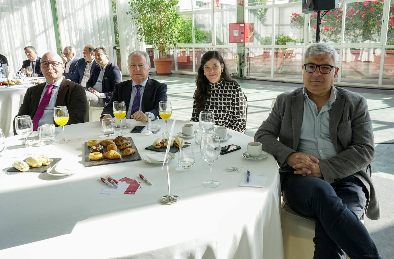 Eugenio Manzano, Pedro González, María del Carmen Palacios y Luis Expósito