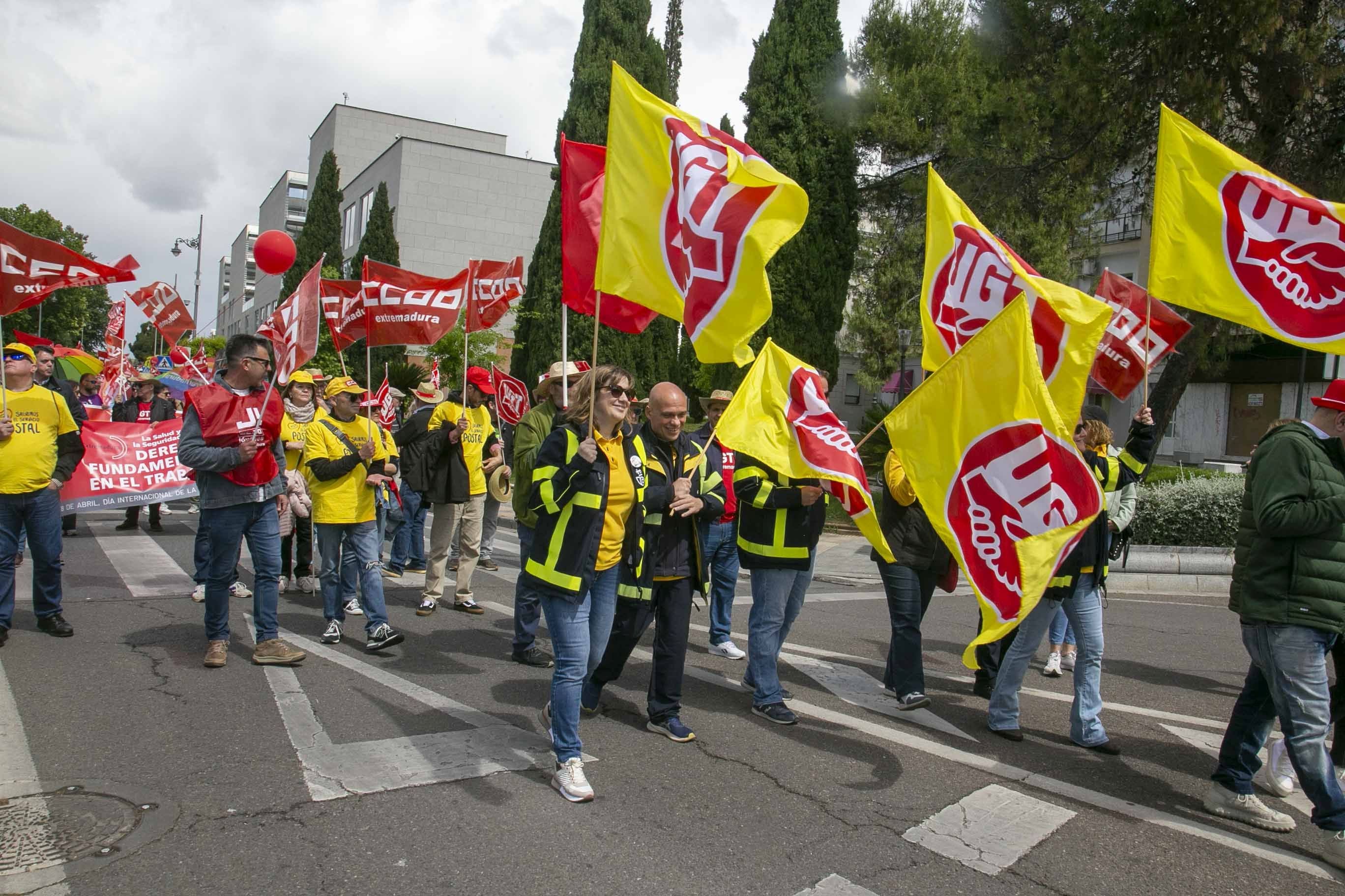 Fotos de la concentración en Mérida por el Primero Mayo