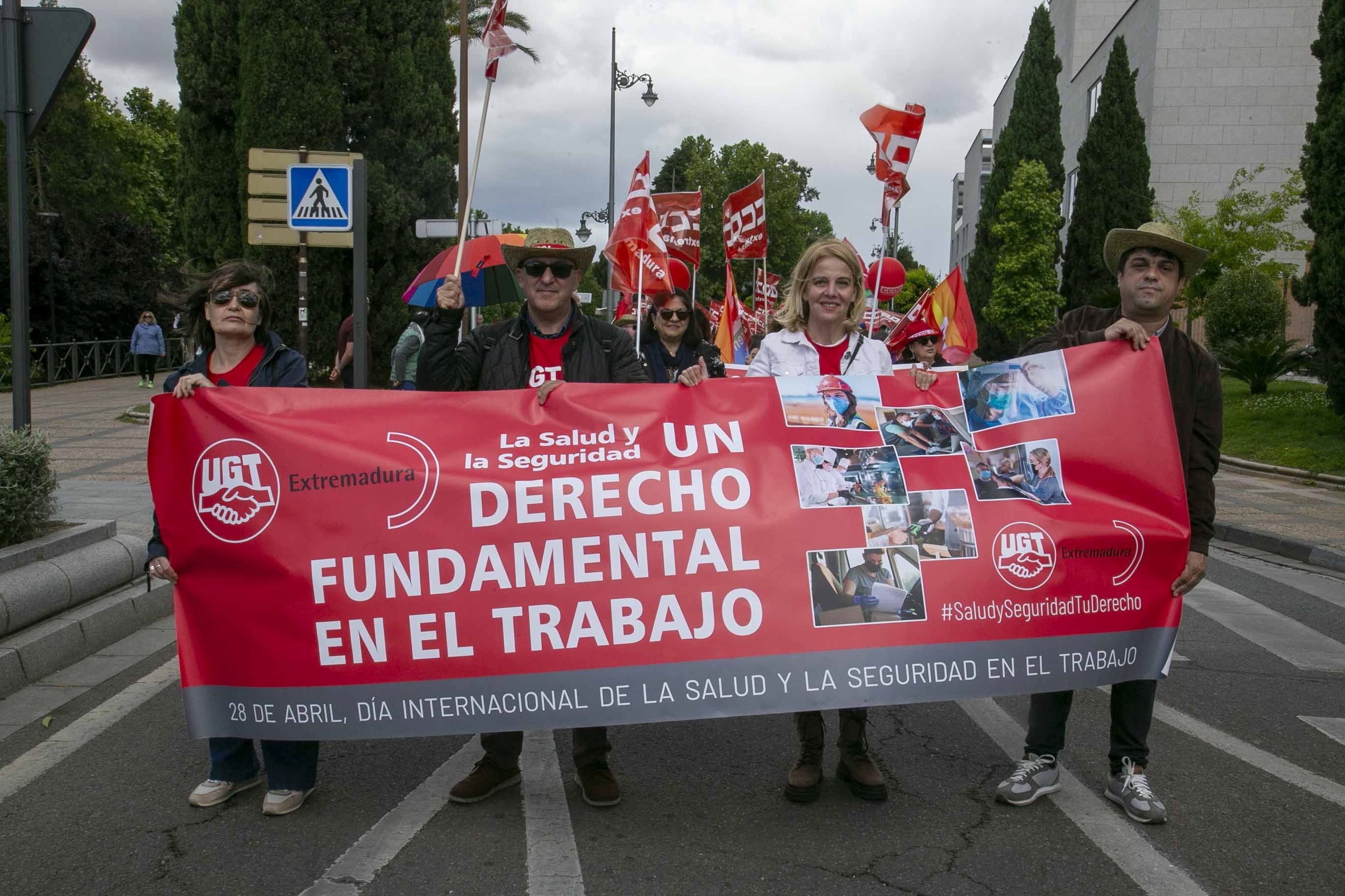 Fotos de la concentración en Mérida por el Primero Mayo