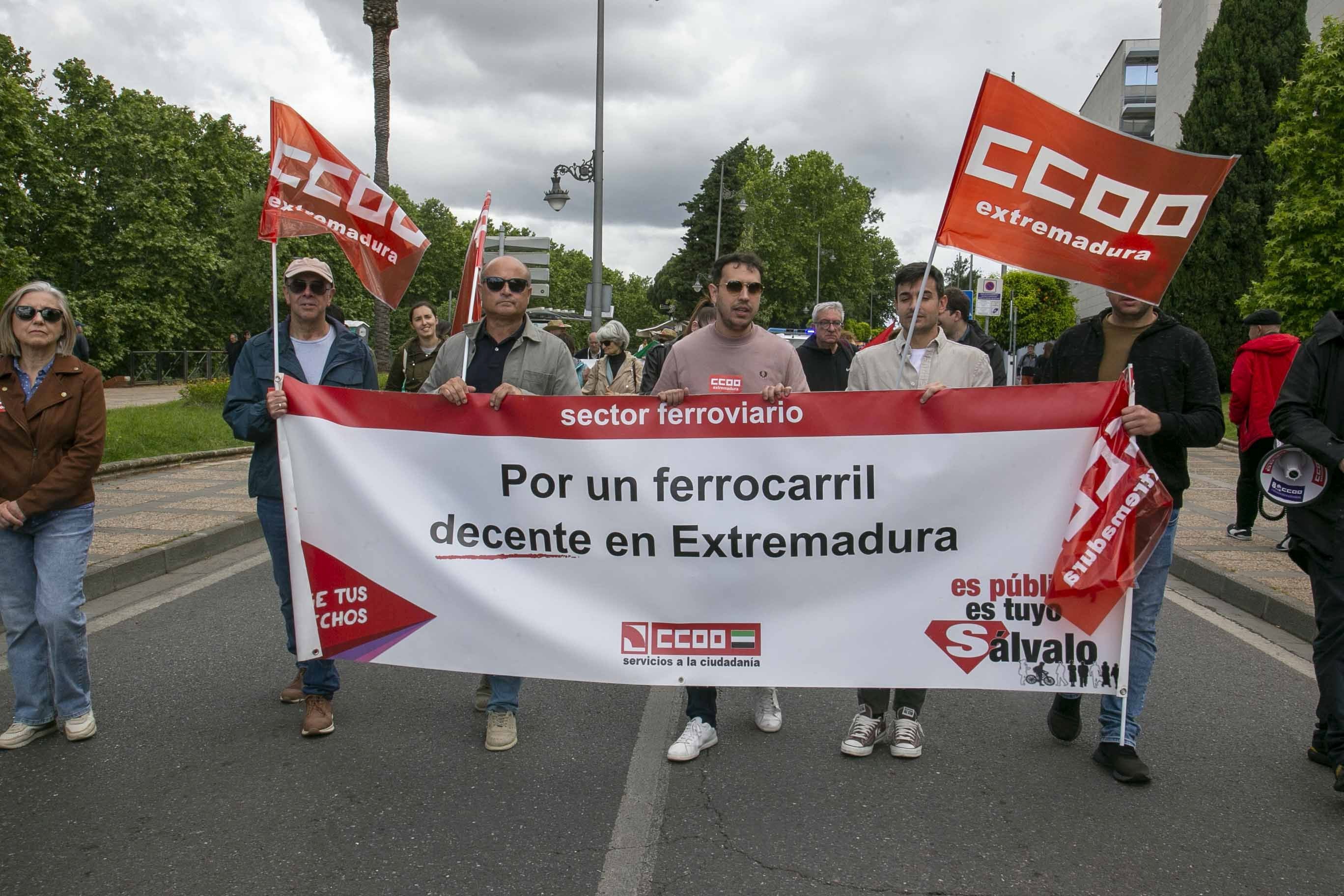 Fotos de la concentración en Mérida por el Primero Mayo