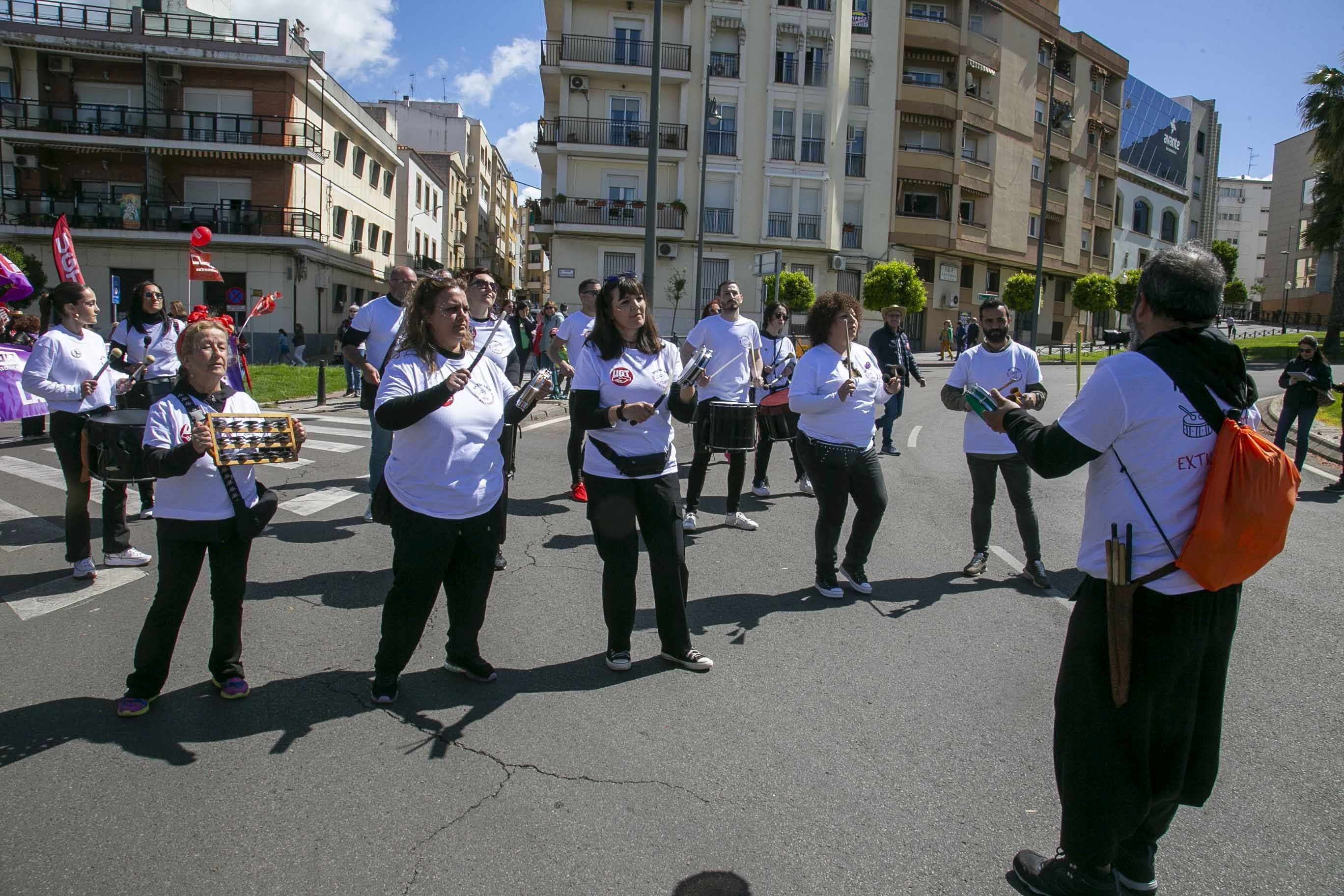 Imágenes de la manifestación del 1 de mayo en Mérida