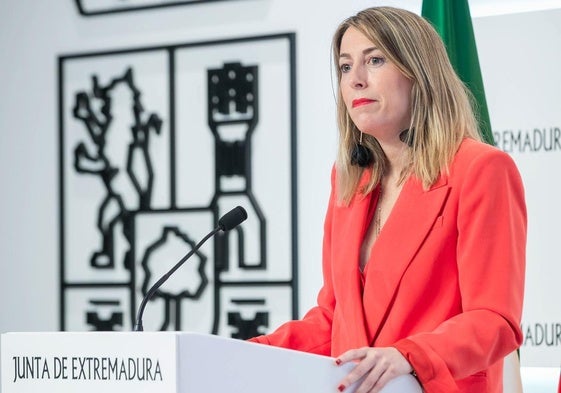 La presidenta de la Junta, María Guardiola.