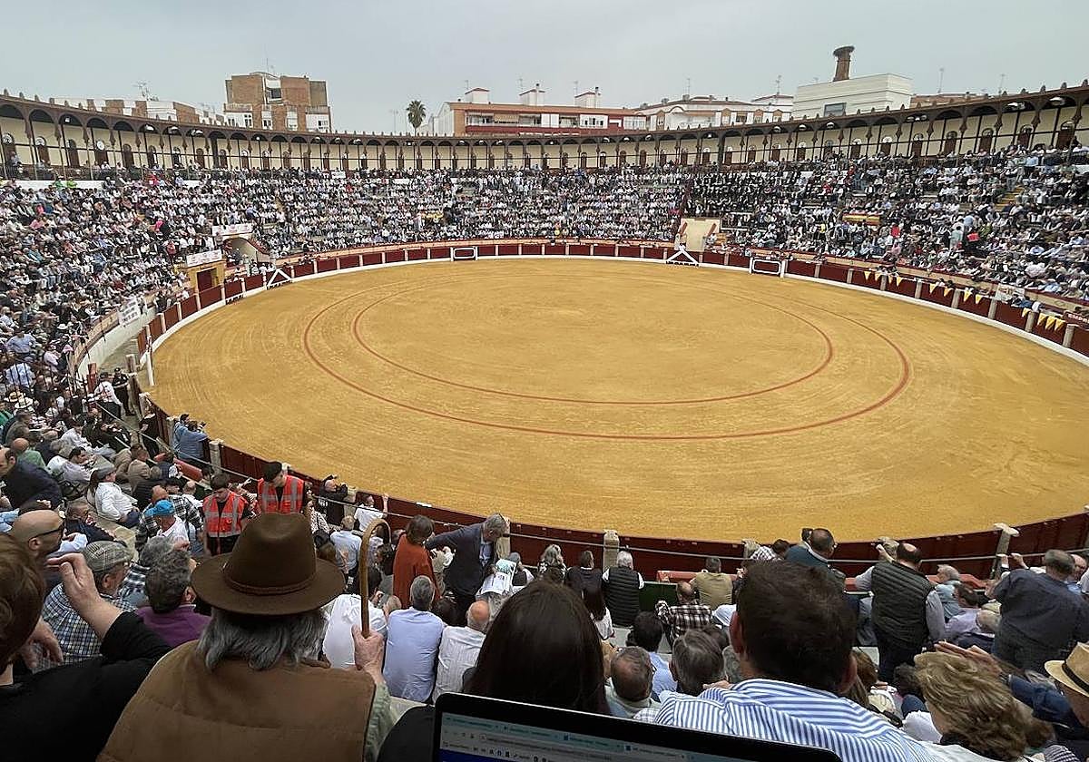 Plaza de toros de Almendralejo, el pasado marzo.