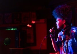Adrienne Mack Davis actuó el pasado lunes en la sala Boogaloo