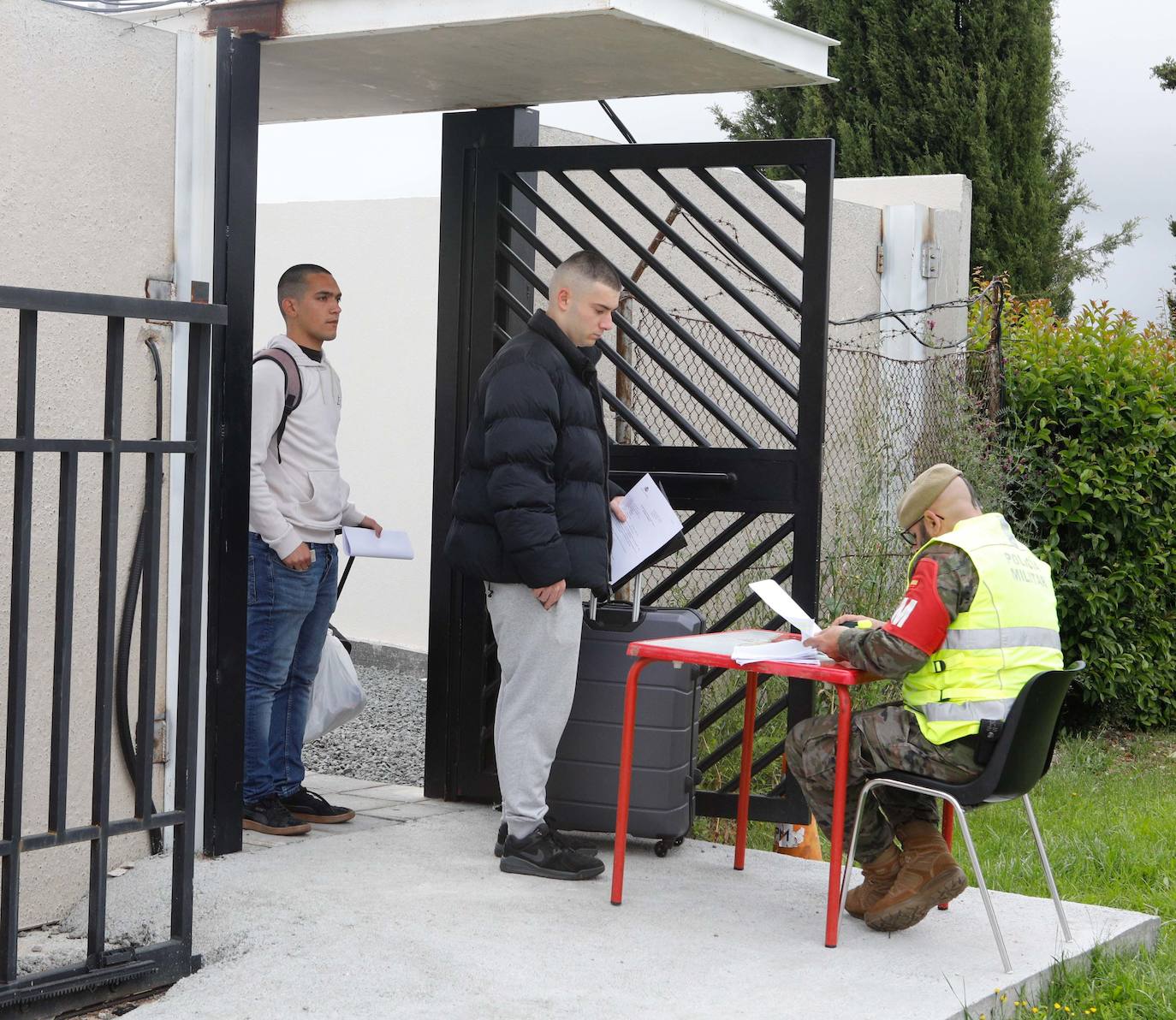 Llegada de los nuevos alumnos al Cefot de Cáceres (I)