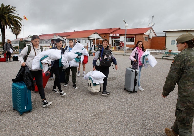 Alumnas del Cefot en su primer día en las instalaciones de Cáceres.