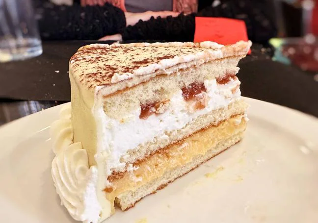 Tarta de chocolate blanco.