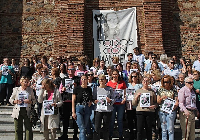 Imagen de la concentración celebrada ayer en Monesterio.
