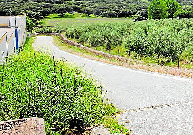 El camino al final del Paseo de Extremadura que cogió Delgado para ir a la finca.