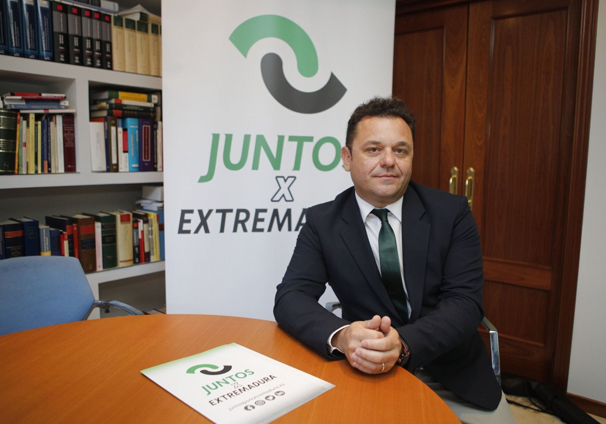 Raúl González, candidato de Juntos por Extremadura para las europeas.