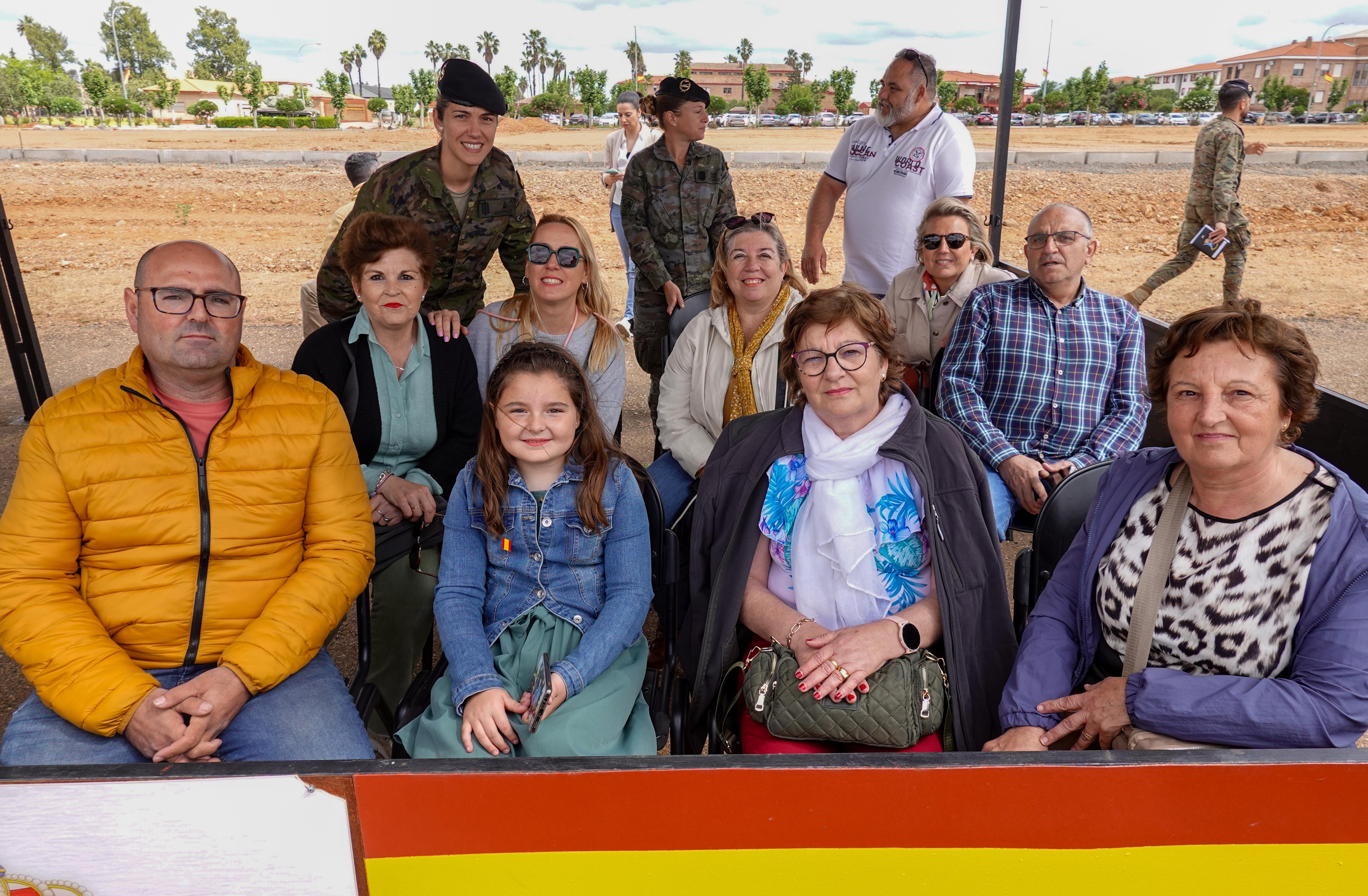 Las familias reciben a los primeros militares de la Brigada Extremadura de su misión en Líbano