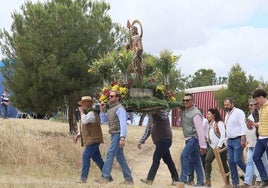 Imagen de la romería de Villafranca de los Barros.