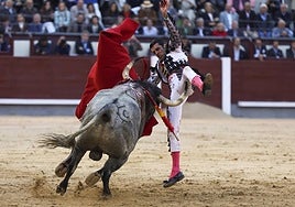 Cogida de Emilio de Justo en Las Ventas