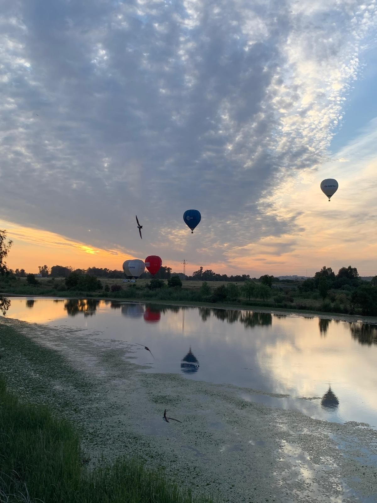 Las mejores imágenes de los globos aerostáticos sobrevolando Badajoz