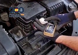 Droga intervenida por la Policía Nacional a la salida de la capital pacense.