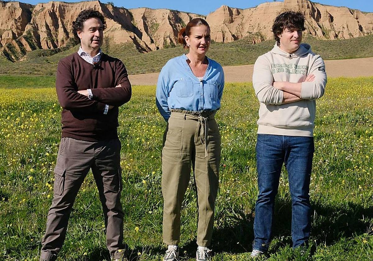 Los jueces del programa durante la prueba de exteriores.