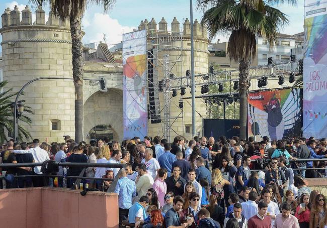 Fiesta de Los Palomos en Badajoz.