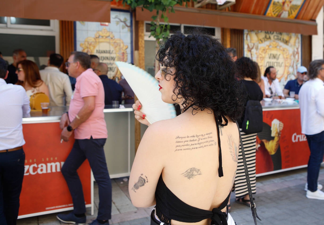 Ambiente de la Feria de Día de Cáceres