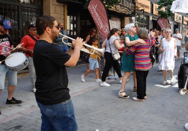 Feria de Día en el centro de Cáceres.