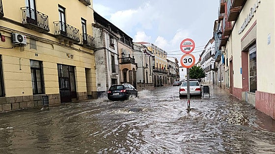 Dos localidades extremeñas, entre las más lluviosas de España este lunes