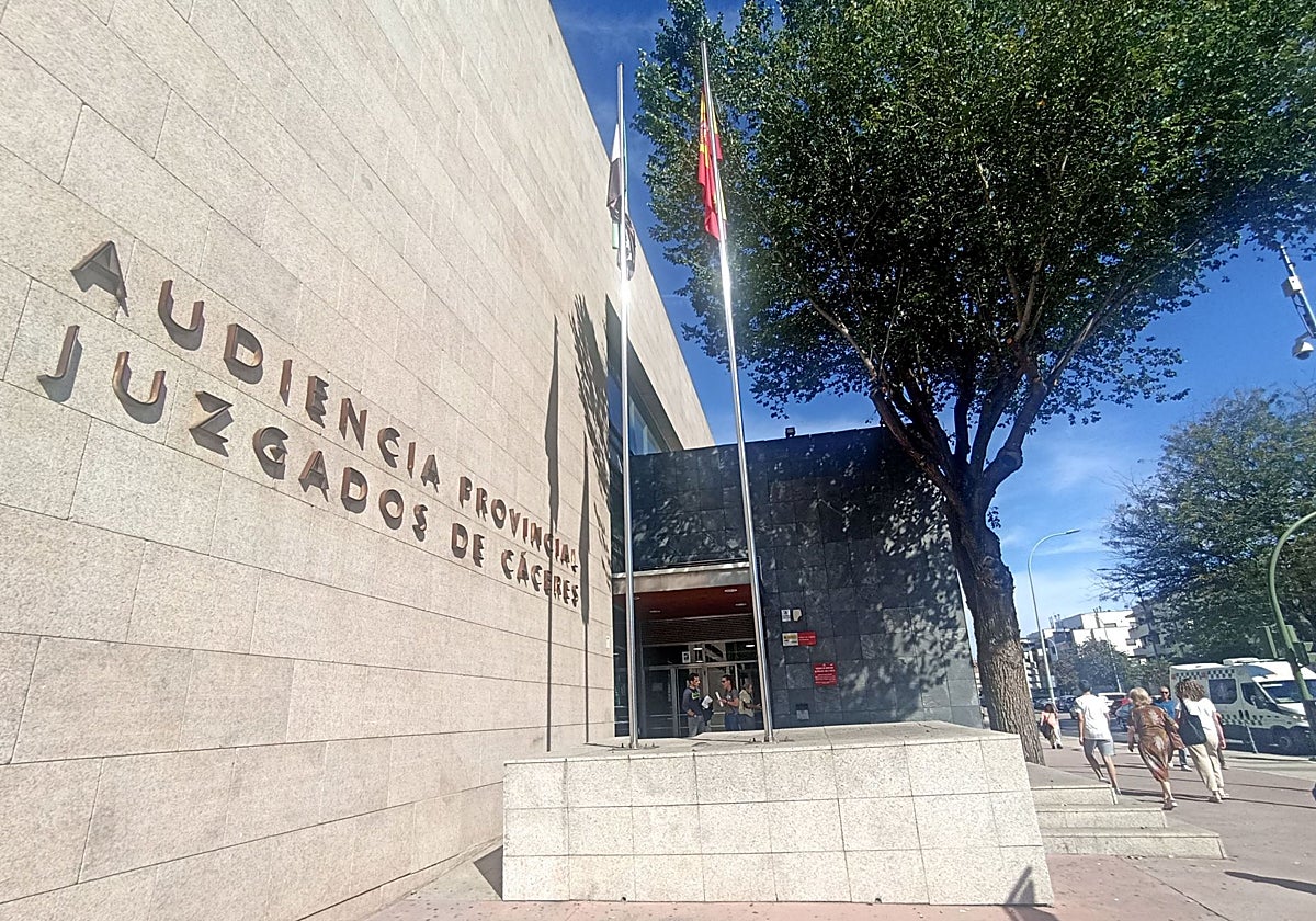 Imagen de archivo de la Audiencia Provincial de Cáceres.