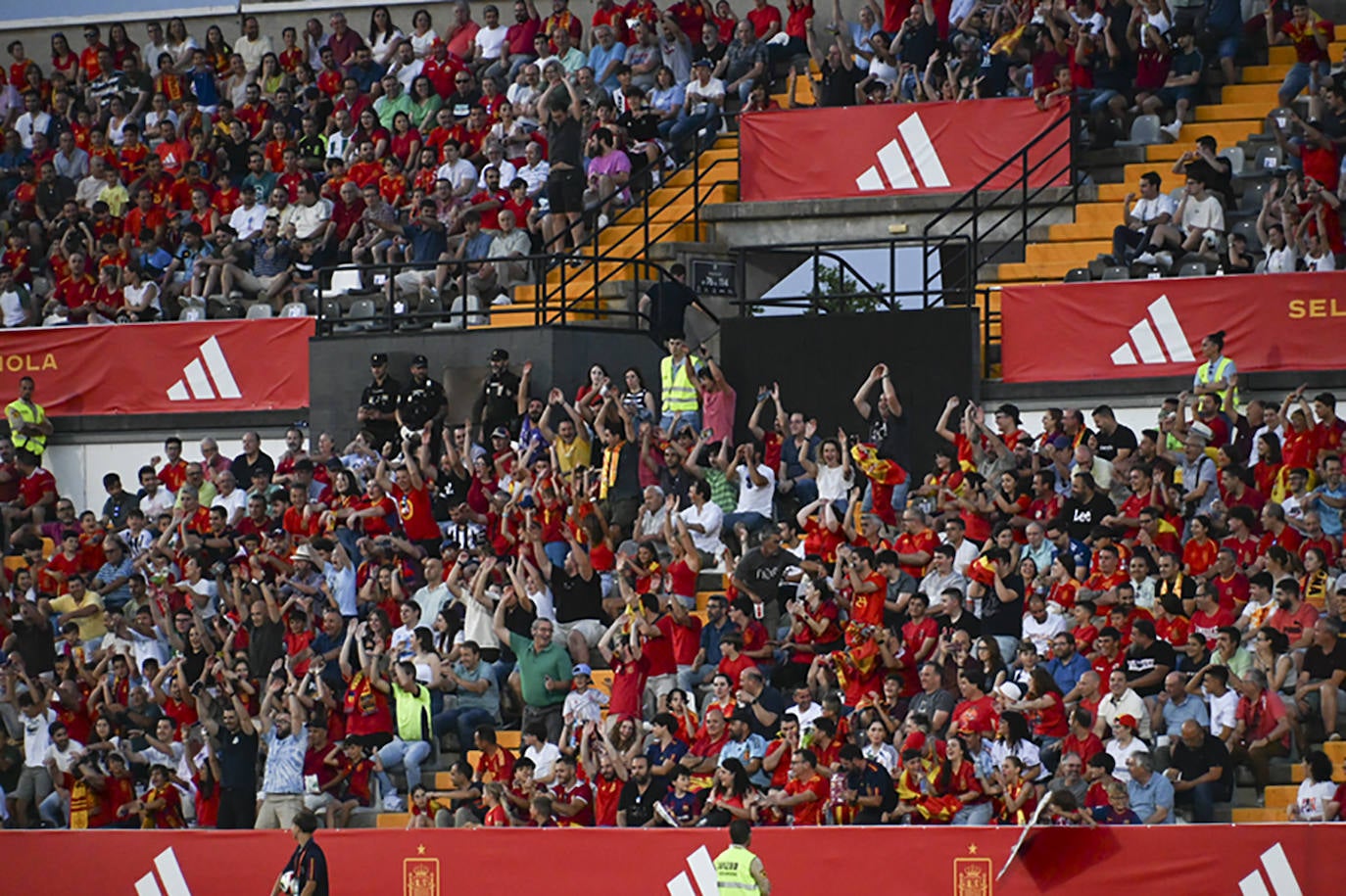 Imágenes del partido entre España y Andorra en Badajoz (II)