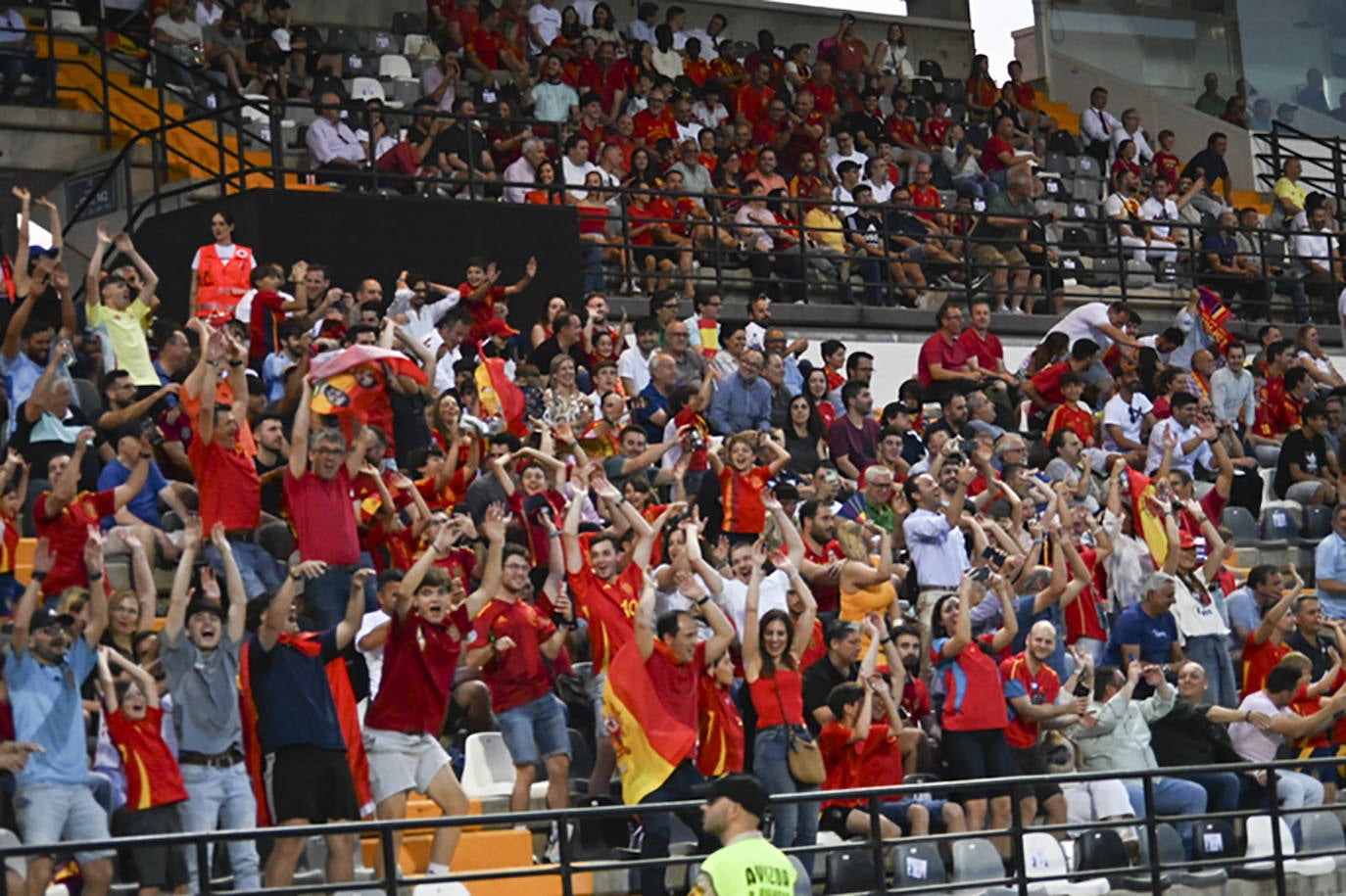 Imágenes del partido entre España y Andorra en Badajoz (II)