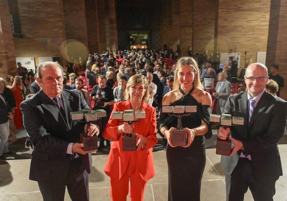Urbano Caballo, Pilar García, Estefanía Fernández y Alexis Martín-Tamayo.