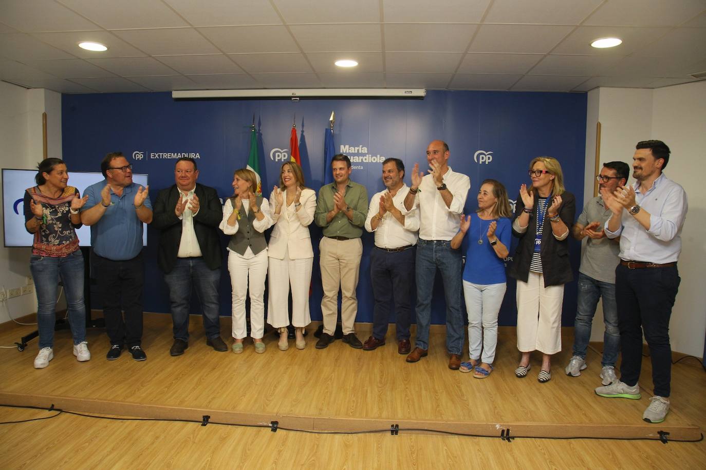 El PP celebra el resultado de las elecciones europeas en Extremadura