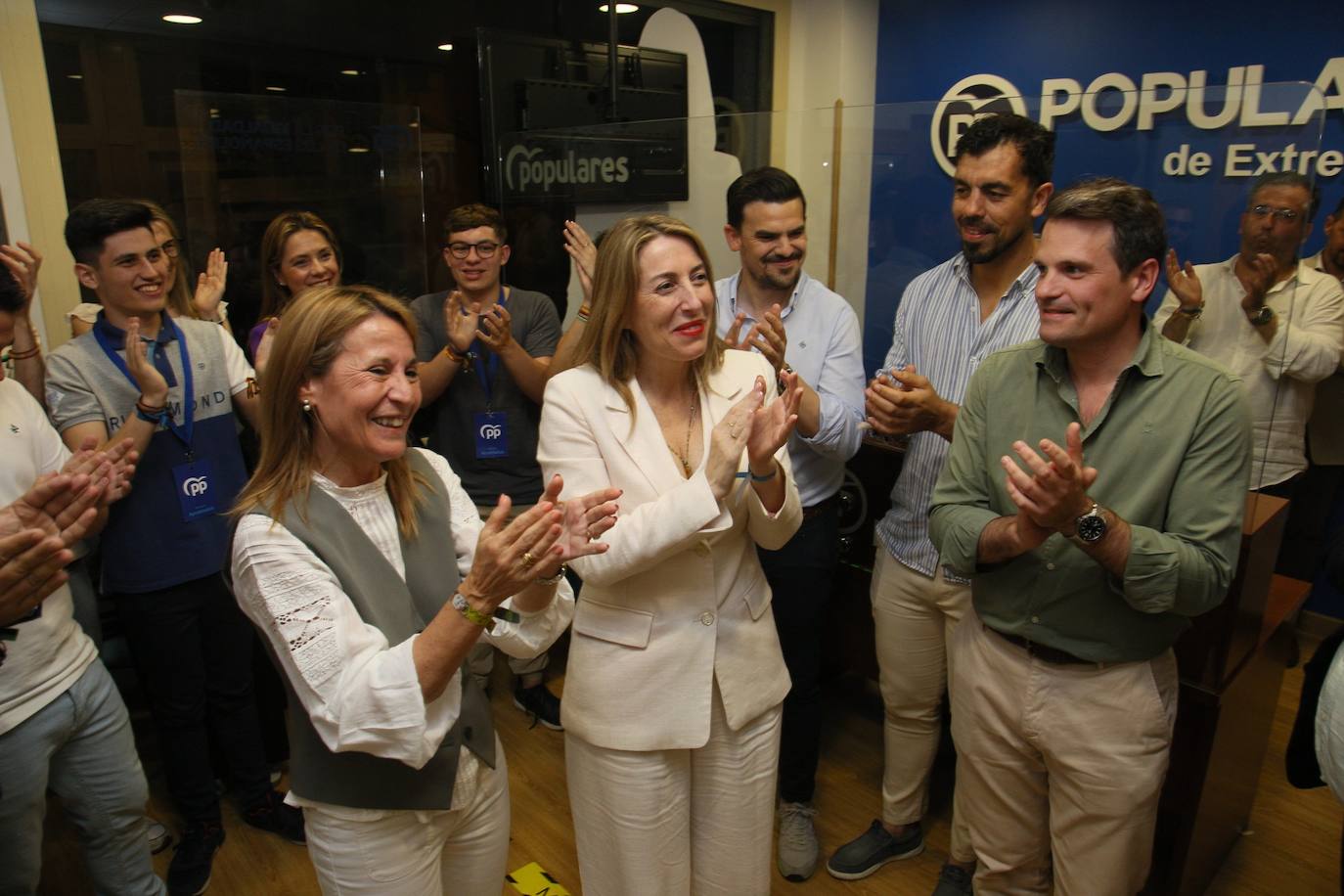 El PP celebra el resultado de las elecciones europeas en Extremadura