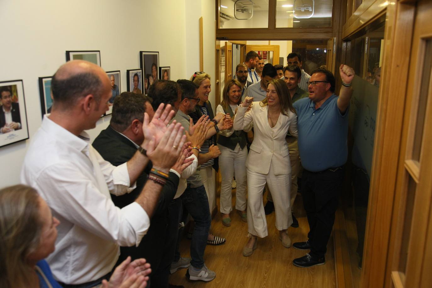El PP celebra el resultado de las elecciones europeas en Extremadura