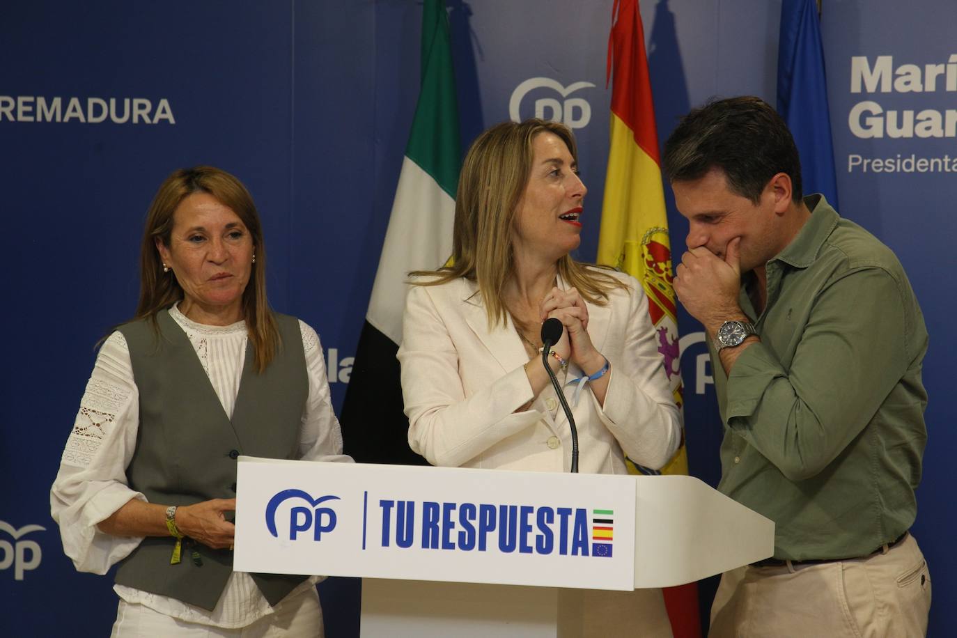 El PP celebra el resultado de las elecciones europeas en Extremadura