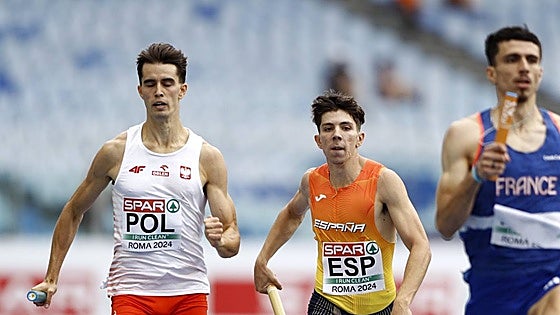 David García Zurita, a la final del Europeo con el relevo 4x400