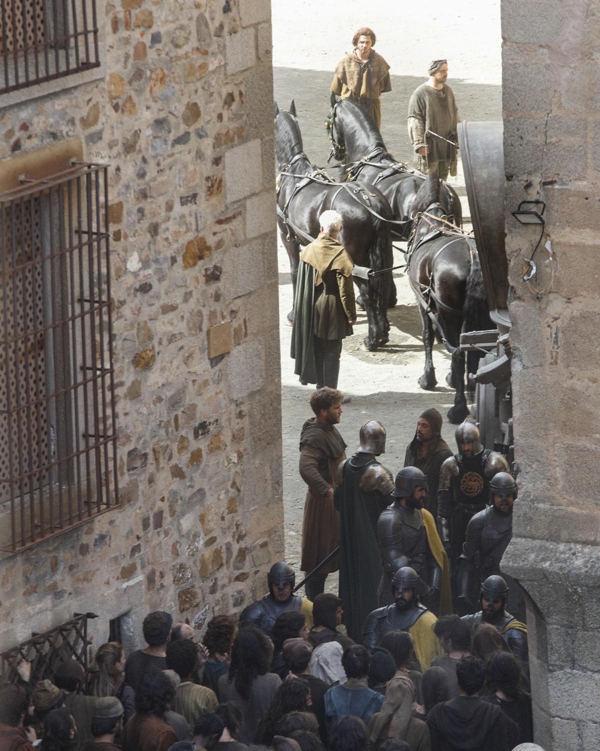 Rodaje de 'La casa del dragón' en Cáceres.