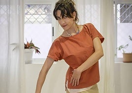 Ana Baigorri, en su estudio de danza, en Badajoz.