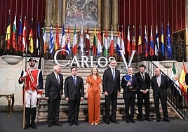 La entrega del premio Carlos V a Mario Draghi, en imágenes