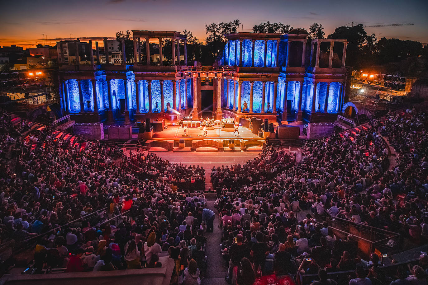 Las mejores imágenes del concierto de Status Quo en el Teatro Romano de Mérida