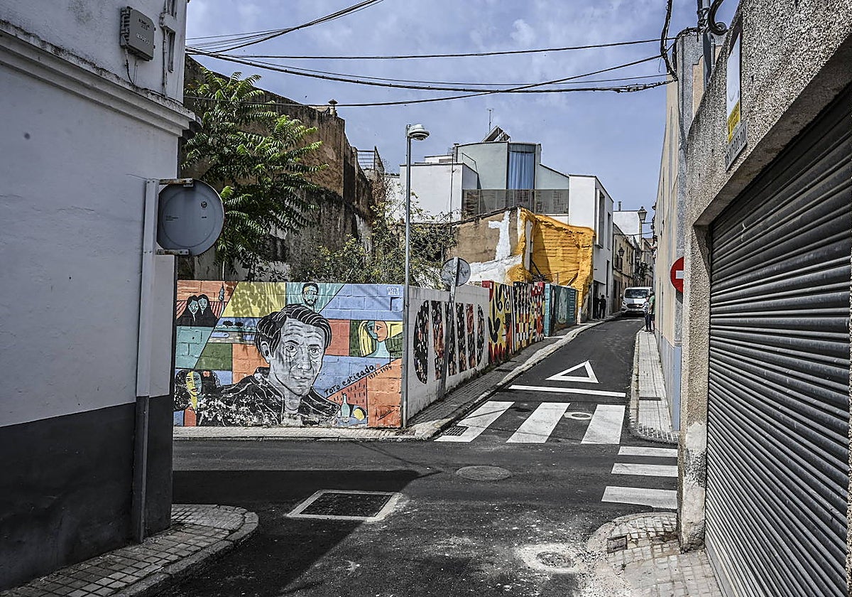 La calle Afligidos fue una de las registradas por la policía.