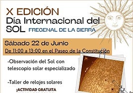 Fregenal volverá a celebrar el Día Internacional del Sol