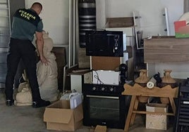 Objetos procedentes de los robos perpetrados.