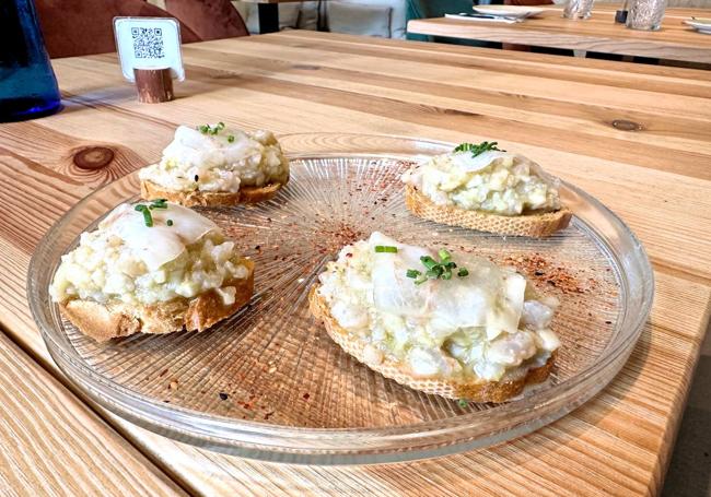 Tartar de gamba.