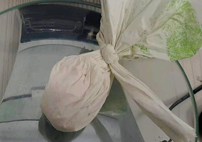 Sustancia que trransportaba el detenido.