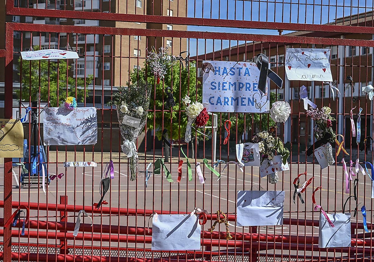 Homenaje a Carmen Tejero en Los Glacis, el colegio en el que daba clases.