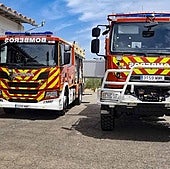 Así son los cuatro nuevos camiones que estrena el Consorcio de Bomberos de la Diputación de Badajoz