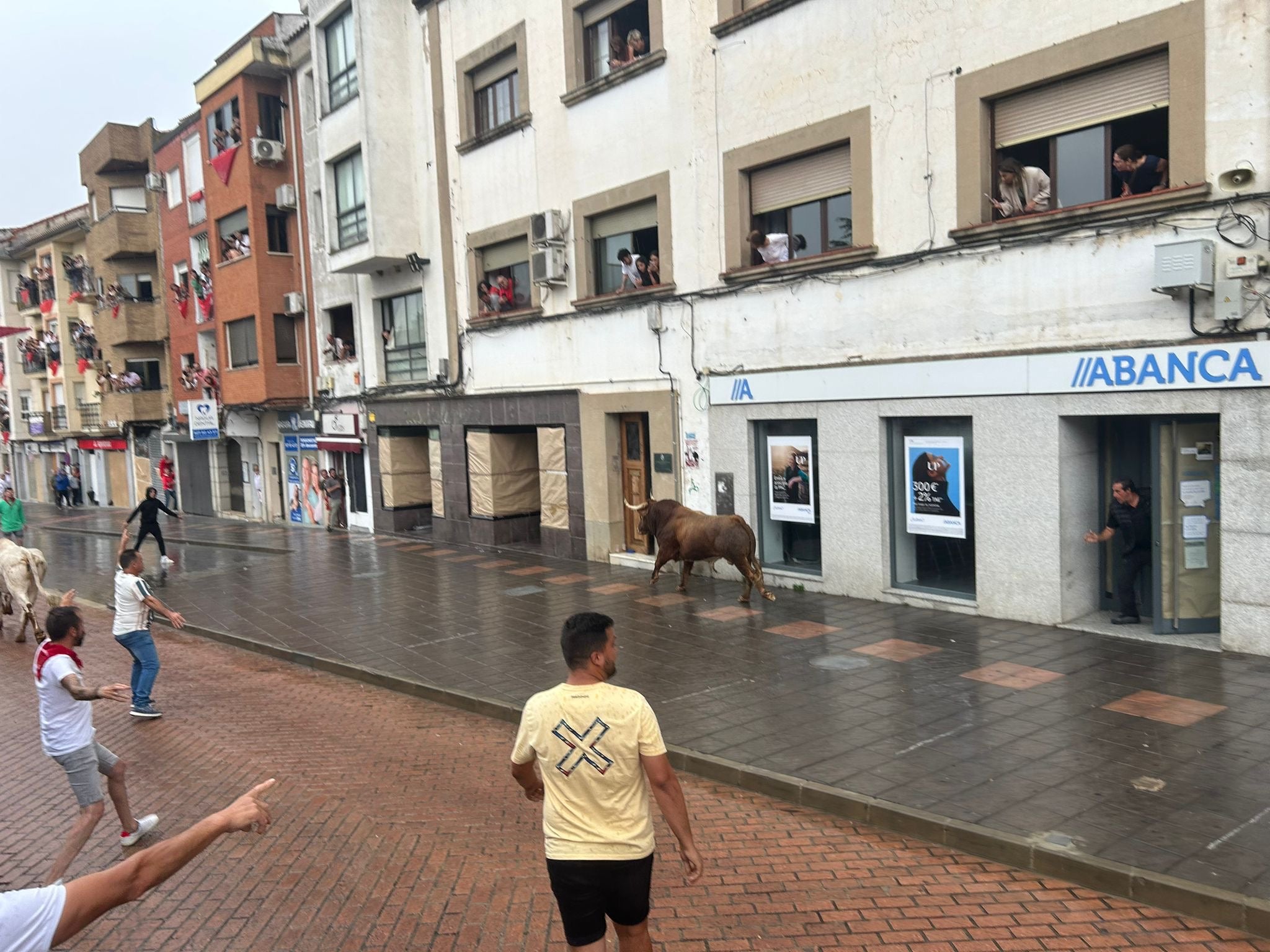 Encierro matinal de este viernes.