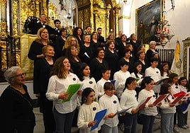 Fotografía de archivo de la Coral y Escolanía Frexnenses.